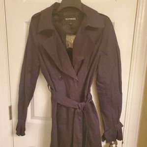 Express Black Trench Coat
